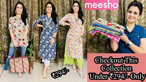 Daily And Office Wear Meesho Kurta Haul Under ₹294👗tunicfloral Print