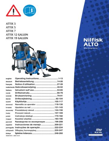 Nilfisk ALTO ATTIX 19 Gallon User S Manual Manualzz