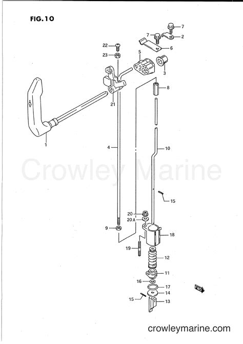 CLUTCH 1989 Two Stroke Outboard 15 DT15C Crowley Marine