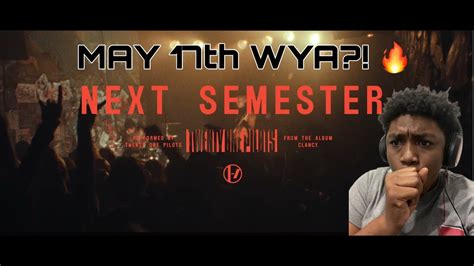 Twenty One Pilots Next Semester Official Video Reaction Youtube