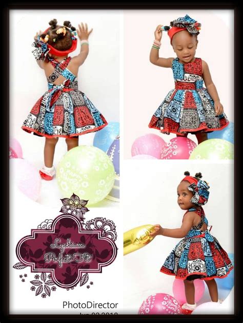 Ankara Gown For A Cute Baby African Kids Clothes Baby Gowns Girl