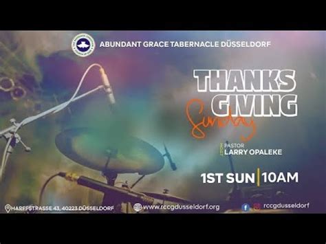 October Thanksgiving Service St October Rccg Agt D Sseldorf