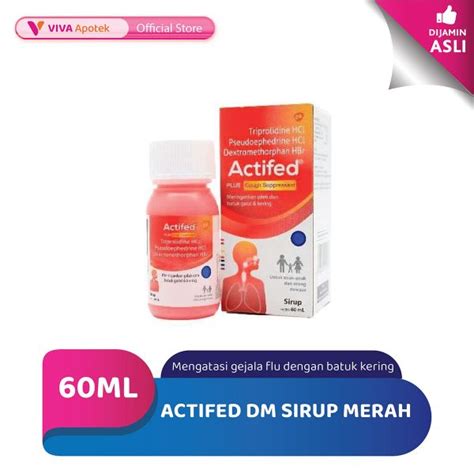 Actifed Dm Syrup 60ml Pyfa Health