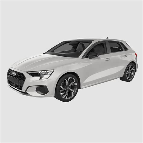 3D Model Audi A3 Sportback 30 G Tron 2021 TurboSquid 2012890