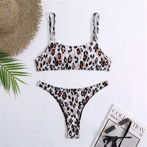 Summer Women Leopard Bikini Summer Wear Bikini Leopard Cheap Bikini