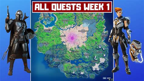 All Week 1 Questschallenges Guide Fortnite Chapter 2 Season 5 Youtube