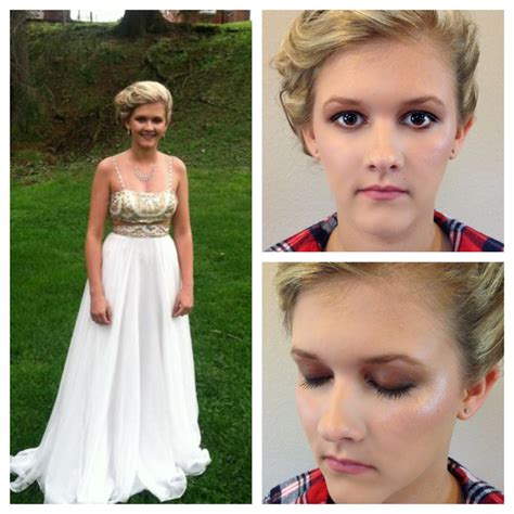 Makeup For White And Gold Prom Dress Saubhaya Makeup