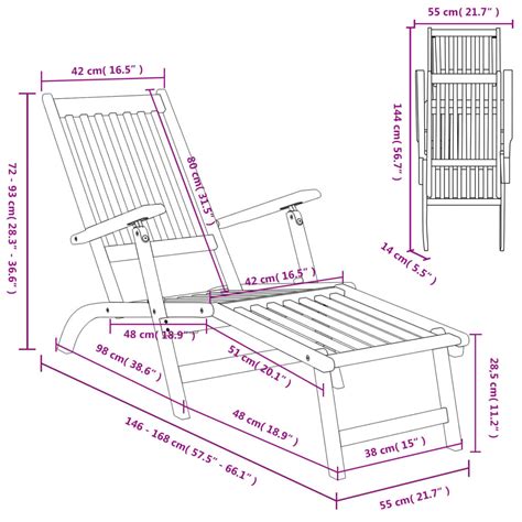 FAR Bains de soleil Chaise longue d extérieur avec repose pieds 2