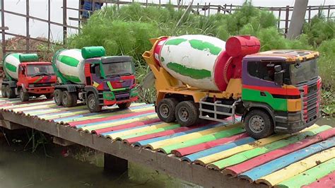 MOBIL MOBILAN TRUCK RC MOLEN COR MIXER SEMEN NGECOR JALAN PERKAMPUNGAN