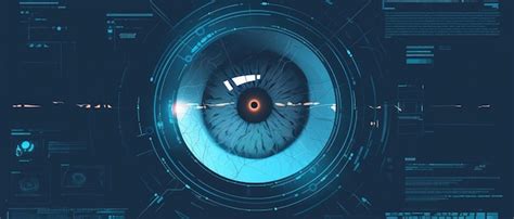 Futuristic Digital Eye Concept With Advanced Technology Elements