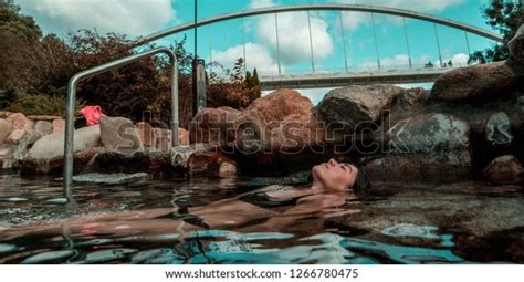 Sexy Girl Bathing Hot Springs Stock Photo Shutterstock