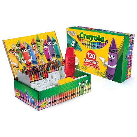 Crayola Giant Box of Crayons, Stocking Stuffers for Kids, Holiday Gifts for Kids, 120-Assorted ...