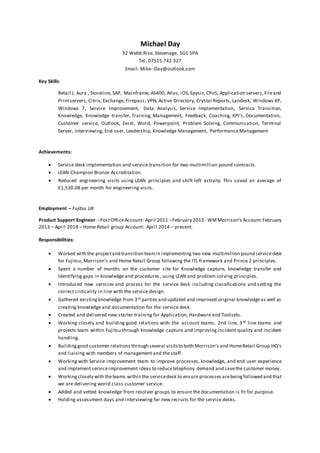 Michael Day Cv Pdf