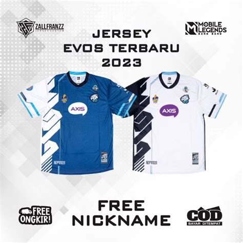 Jersey Baju Evos Latest Mpl S Free Nickname Full Print Shopee Malaysia