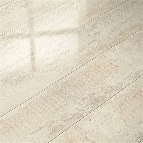 Elesgo Glamour Life 8mm High Gloss Antique White Laminate Flooring