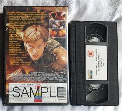 Joan Of Arc The Messenger Vhs Big Box Milla Jovovich Dustin