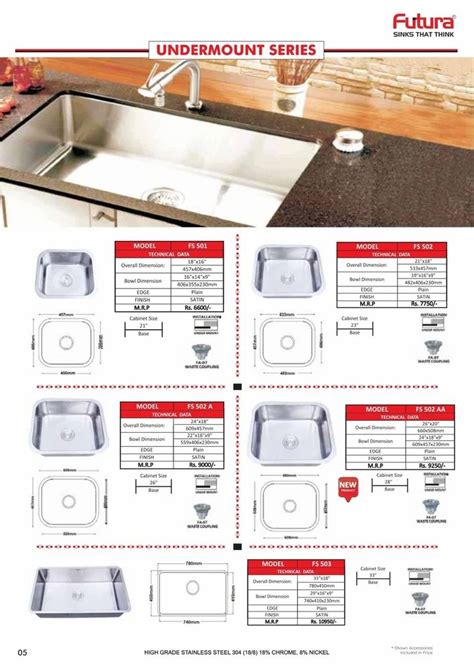 Stainless Steel Futura Undermount Series Sink At Rs Piece In