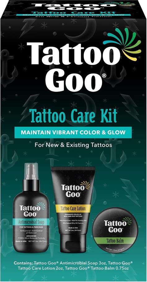 Tattoo Goo El Kit De Cuidado Posterior Incluye Jab N Antimicrobiano