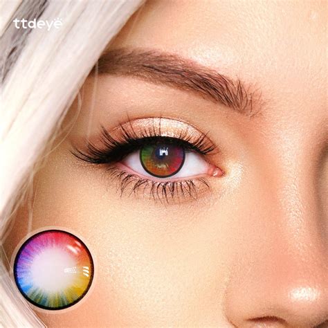 Order Ttdeye Colorful Rainbow Colored Contact Lenses Online