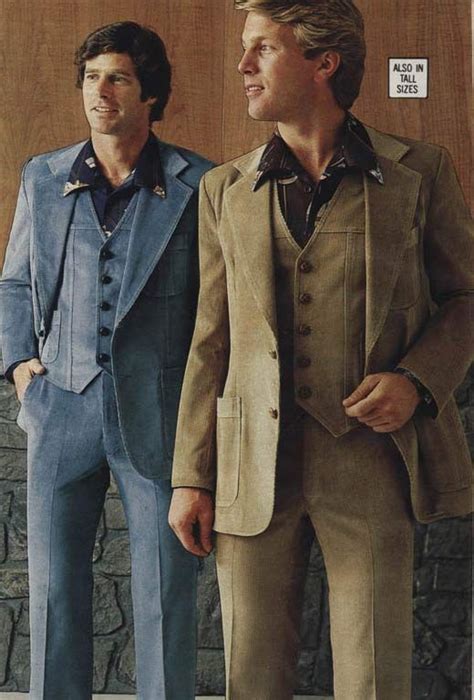 Men S Corduroy Suits From A 1979 Catalog 1970s Fashion