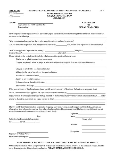 2018 2025 Form Nc Certificate Of Moral Character Fill Online Printable Fillable Blank Pdffiller