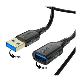 Cabo Extensor Usb Metro Preto Macho F Mea Hrebos Hs Shopee Brasil