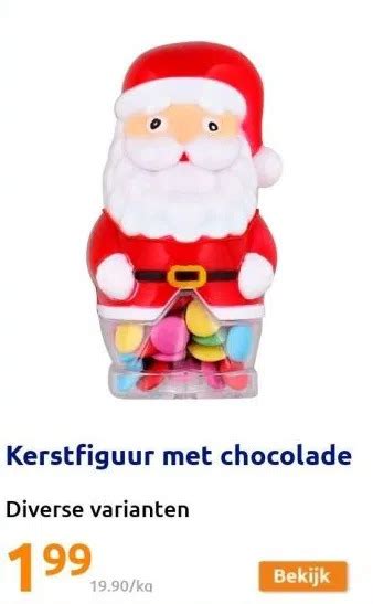 Kerstfiguur Met Chocolade Aanbieding Bij Action