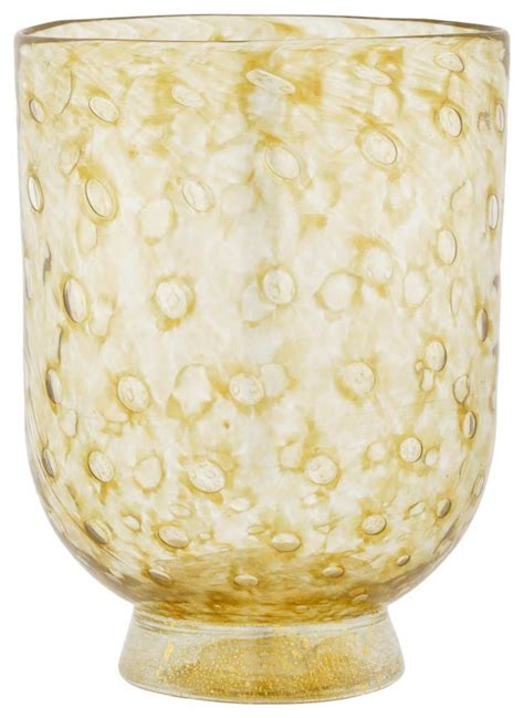 Glassofvenice Serenissima Murano Glass Tumbler Golden Brown