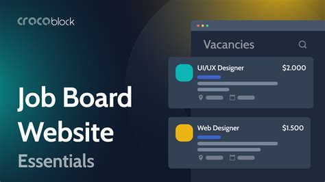 Essential Elements And Features Of Job Board Sites Crocoblock