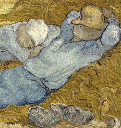 The Siesta After Millet Detail Post Impressionists Van Gogh