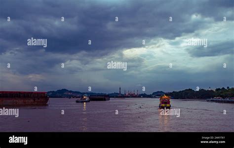 Mahakam river at night Stock Photo - Alamy