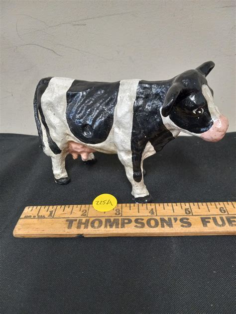 Lot Cast Iron Cow