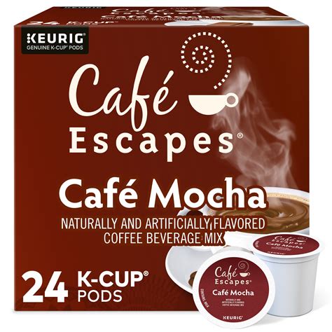 Cafe Escapes Indulgent Cafe Mocha K Cup Coffee Pods 24 Count