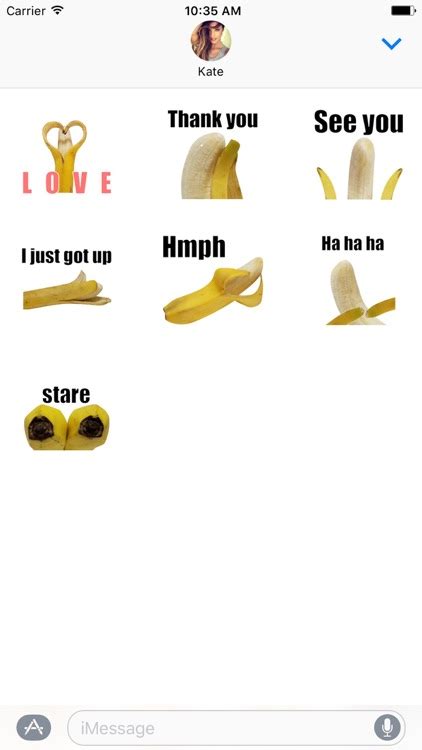 Banana Emoticon Animated Stickers by Nghia Luong