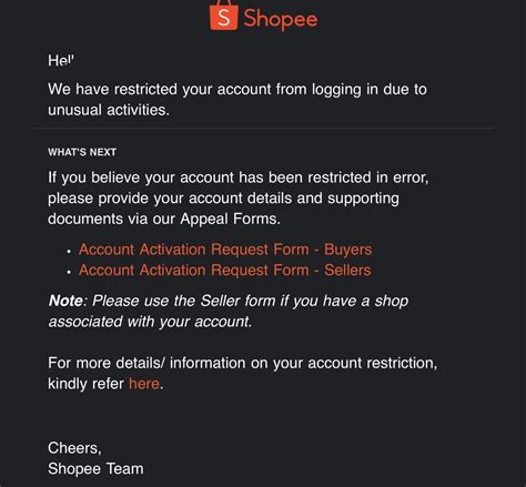 Restricted from logging in : r/ShopeePH