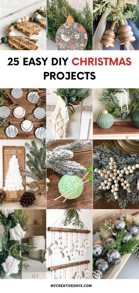 25 DIY Christmas Projects You Can Create Easily - My Creative Days