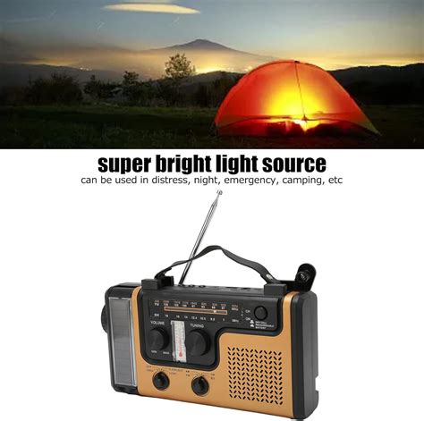 Manivela Led Port Til Con Luz Solar Am Fm Sw Radio Manivela Radio