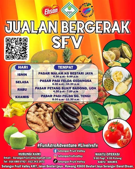 Hasil Tani Segar Berkualiti Menerusi Jualan Bergerak SFV Selangorkini