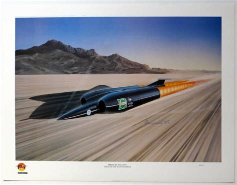 Thrust Ssc Supersonic Land Speed Record Art Print By Arthur Benjamins