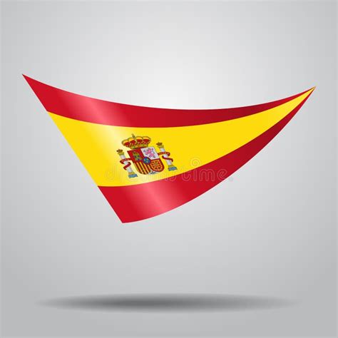 Fondo Ondulado De La Bandera Española Ilustración Del Vector