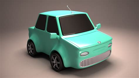 Cartoon Car 3d Model Turbosquid 2170847