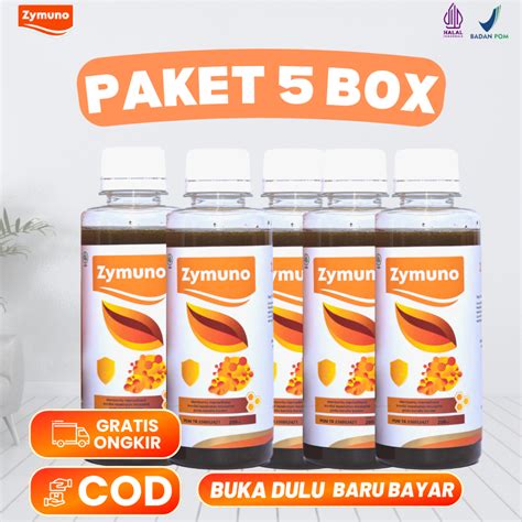 Jual Zymuno Original 5 Botol Vitamin Daya Tahan Tubuh Bantu Proses