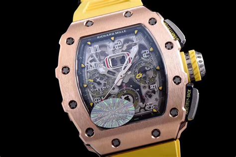 Richard Mille Replica RM 11-03 Yellow Strap - Richard Mille Replica ...