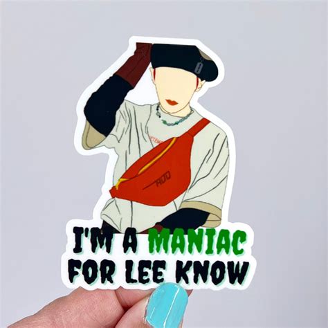 I'm a Maniac for Stray Kids Laminated Glossy Vinyl Sticker - Etsy