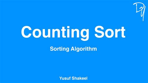 Sorting Algorithm Counting Sort Step By Step Guide Youtube