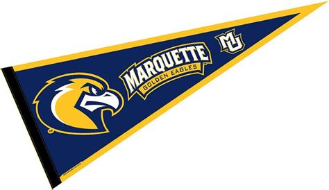 College Flags And Banners Co Marquette Pennant Full Size