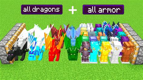 All Dragons All Armor Minecraft Youtube