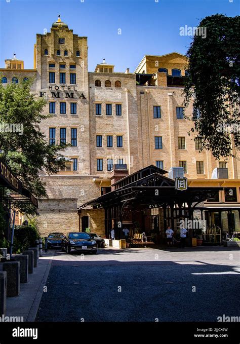 A vertical shot of Hotel Emma in the Pearl Brewery District Stock Photo ...