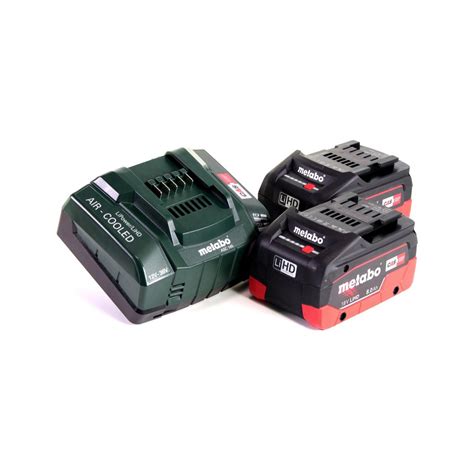 Metabo Set De Base V X Batteries Lihd Ah Chargeur Asc