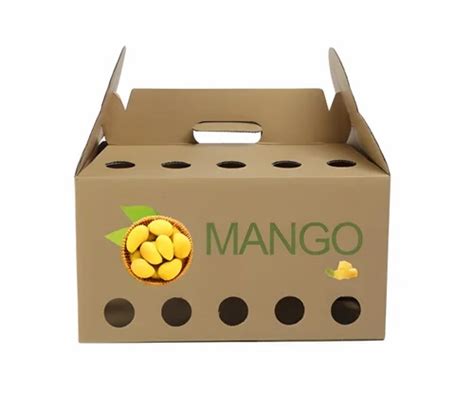 Cardboard Mango Fruit Packaging Corrugated Box At ₹ 60 Piece Fruit Storage Boxes In Mumbai